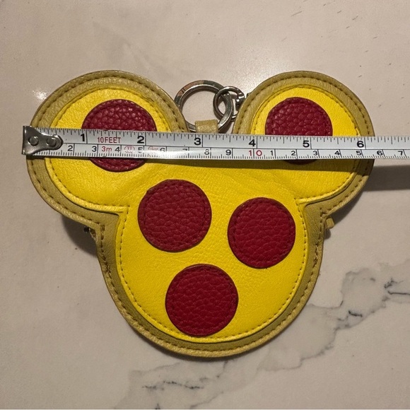 DISNEY LOUNGEFLY Mickey Shaped Wristlet Clutch Coin Purse With Hook - Picture 6 of 9
